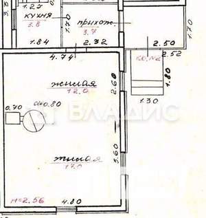 Дом 39м², 1-этажный, участок 4 сот.