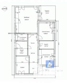 Дом 131м², 1-этажный, участок 7 сот.