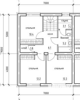 Дом 120м², 2-этажный, участок 4 сот.  