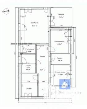 Дом 131м², 1-этажный, участок 7 сот.  