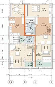 Дом 160м², 2-этажный, участок 5 сот.  