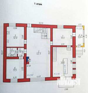 Дом 276м², 3-этажный, участок 12 сот.  