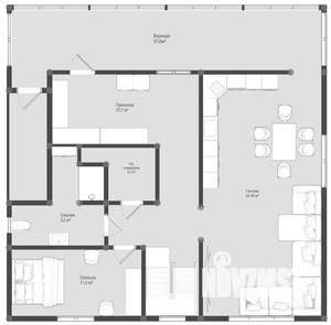 Дом 224м², 2-этажный, участок 10 сот.  