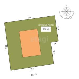 Дом 98м², 2-этажный, участок 5 сот.  