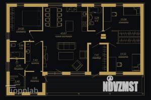 Дом 163м², 1-этажный, участок 9 сот.  