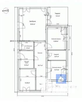 Дом 131м², 1-этажный, участок 7 сот.  
