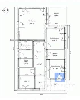 Дом 131м², 1-этажный, участок 7 сот.  