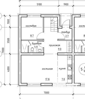 Дом 120м², 2-этажный, участок 4 сот.  