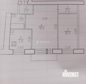 2-к квартира, на длительный срок, 43м2, 3/5 этаж