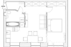 2-к квартира, посуточно, 43м2, 2/4 этаж