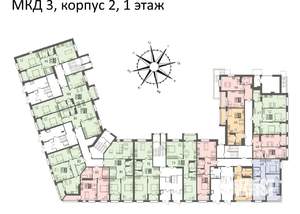 1-к квартира, вторичка, 51м2, 1/4 этаж