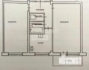 2-к квартира, вторичка, 45м2, 4/5 этаж