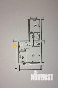 2-к квартира, вторичка, 50м2, 1/3 этаж