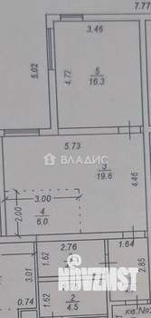 2-к квартира, вторичка, 51м2, 1/3 этаж
