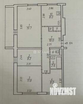 4-к квартира, вторичка, 70м2, 4/9 этаж