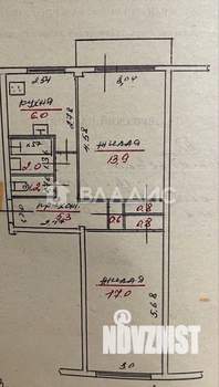 2-к квартира, вторичка, 48м2, 3/5 этаж