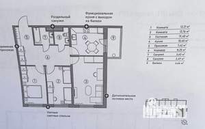 3-к квартира, вторичка, 77м2, 2/14 этаж