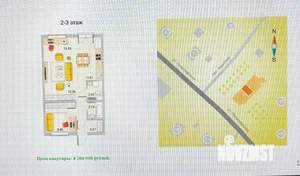 2-к квартира, вторичка, 48м2, 2/3 этаж