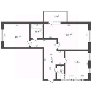 2-к квартира, вторичка, 34м2, 5/16 этаж