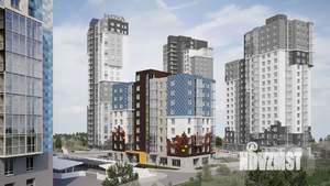 2-к квартира, строящийся дом, 34м2, 7/9 этаж