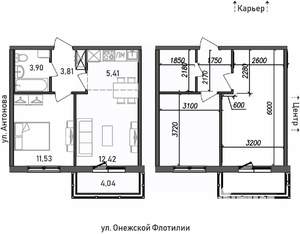 2-к квартира, вторичка, 40м2, 15/17 этаж