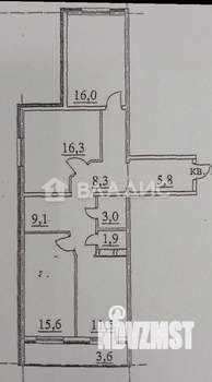 3-к квартира, вторичка, 95м2, 11/16 этаж