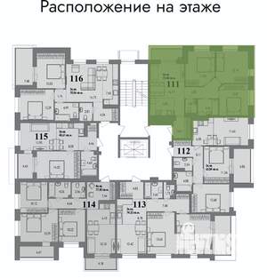 4-к квартира, вторичка, 77м2, 4/4 этаж