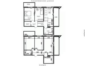 3-к квартира, строящийся дом, 80м2, 9/9 этаж