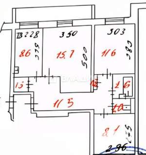 3-к квартира, вторичка, 60м2, 4/5 этаж