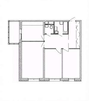 3-к квартира, вторичка, 82м2, 2/12 этаж