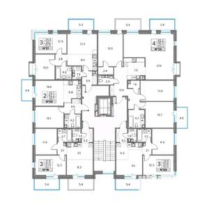 3-к квартира, вторичка, 63м2, 4/5 этаж