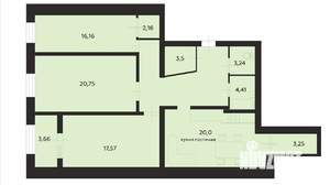 3-к квартира, вторичка, 107м2, 4/12 этаж