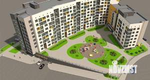 1-к квартира, строящийся дом, 42м2, 6/9 этаж