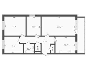 4-к квартира, вторичка, 71м2, 5/10 этаж