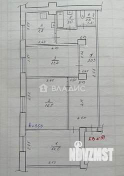 3-к квартира, вторичка, 78м2, 2/4 этаж