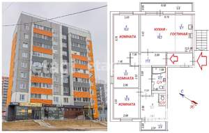 4-к квартира, вторичка, 96м2, 9/9 этаж