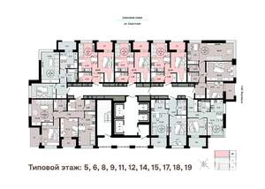 1-к квартира, вторичка, 40м2, 8/25 этаж