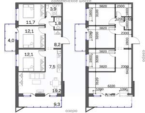 4-к квартира, строящийся дом, 81м2, 25/25 этаж