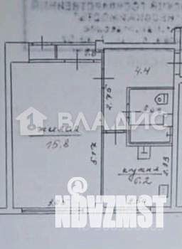 1-к квартира, вторичка, 30м2, 5/5 этаж