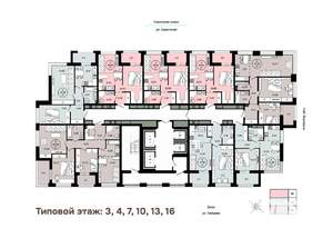1-к квартира, вторичка, 40м2, 16/25 этаж