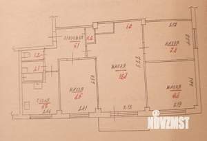 4-к квартира, вторичка, 59м2, 5/5 этаж