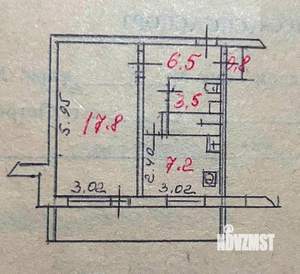 1-к квартира, вторичка, 36м2, 4/9 этаж