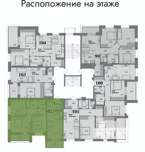 4-к квартира, вторичка, 75м2, 2/4 этаж