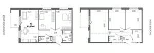 3-к квартира, строящийся дом, 64м2, 12/14 этаж