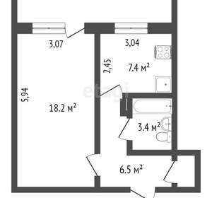 1-к квартира, вторичка, 36м2, 2/10 этаж