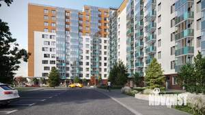 2-к квартира, строящийся дом, 43м2, 13/14 этаж