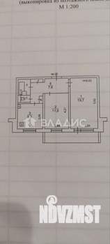 2-к квартира, вторичка, 53м2, 4/5 этаж