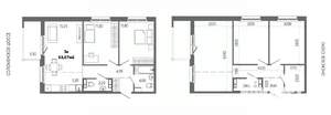 3-к квартира, строящийся дом, 64м2, 7/14 этаж