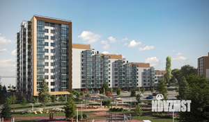 2-к квартира, строящийся дом, 45м2, 1/9 этаж