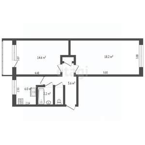 2-к квартира, вторичка, 48м2, 4/5 этаж